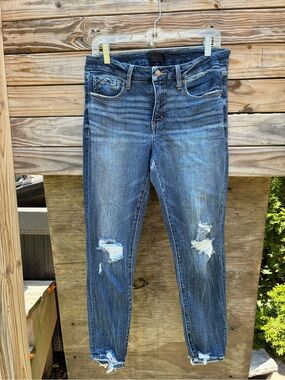 Buckle Black Fit 53 Ankle Skinny Distressed Jeans Size 29 x 27